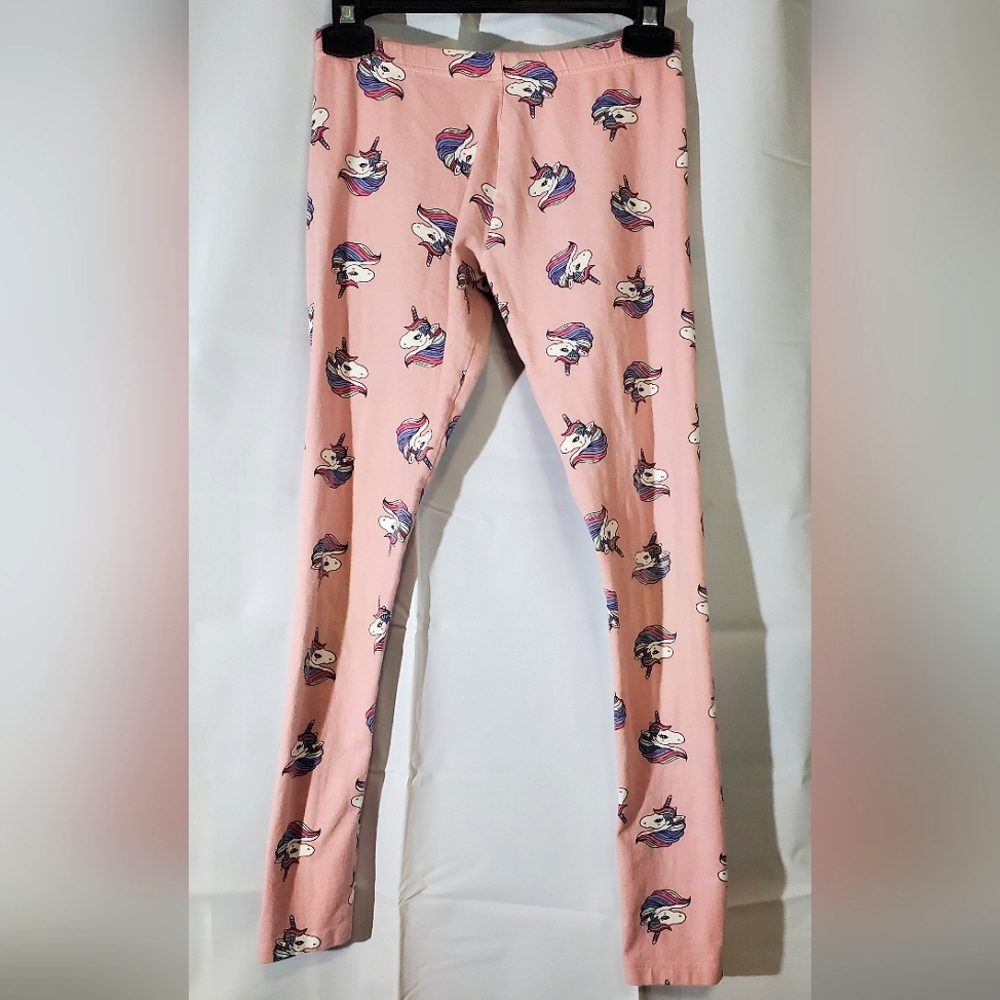 🏷5/$20🏷 George Pink Cartoon Unicorn Print Leggings - Kids XL (14-16) Tall/Long